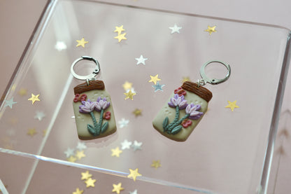 Floral Jar earrings