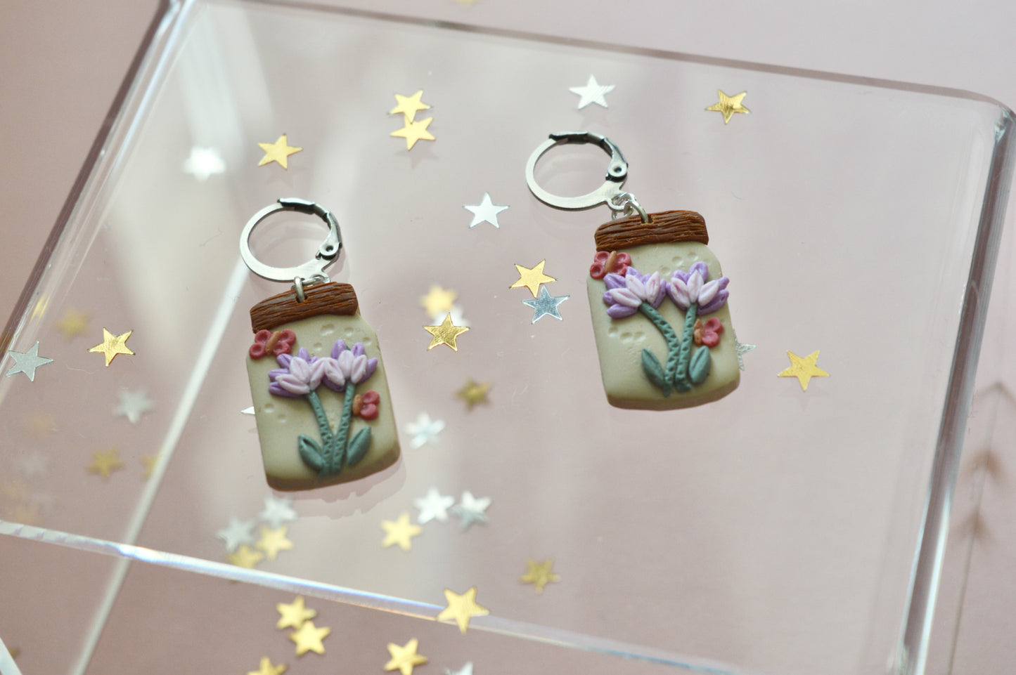 Floral Jar earrings