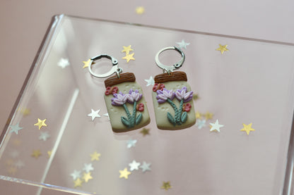 Floral Jar earrings