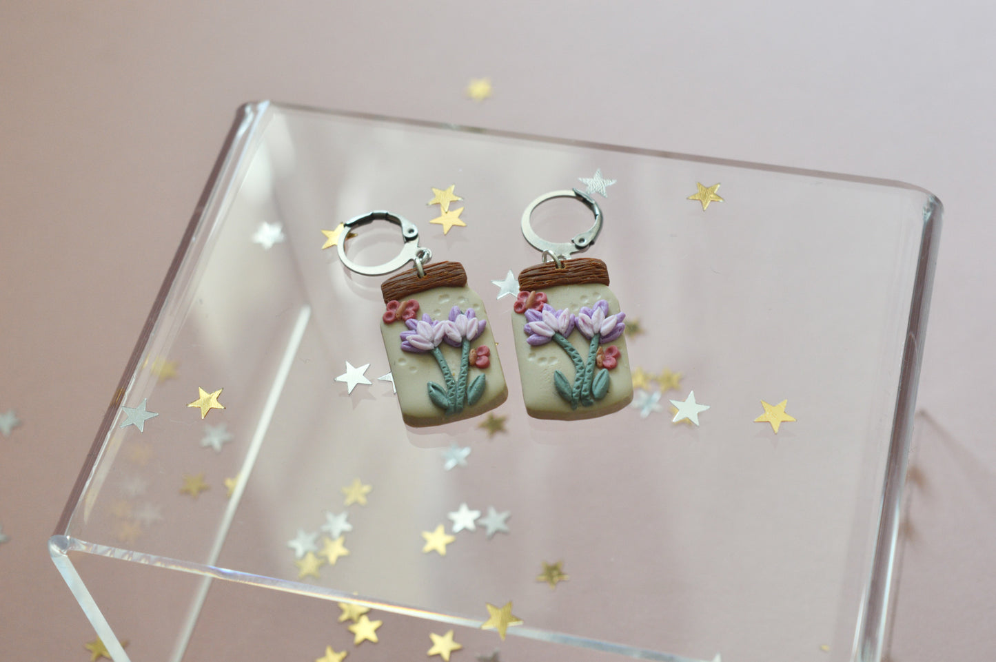 Floral Jar earrings
