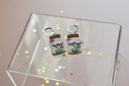 Floral Jar earrings