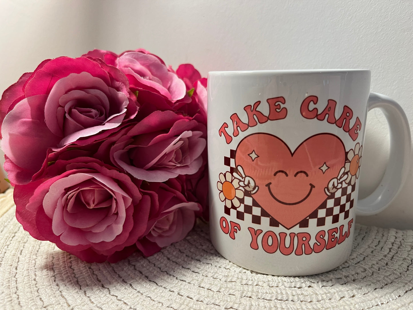 Take care of yourself printed mug