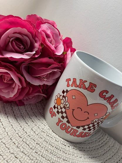 Take care of yourself printed mug