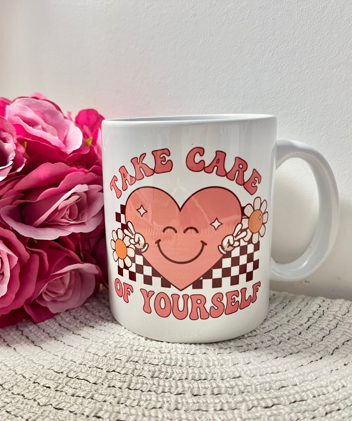 Take care of yourself printed mug